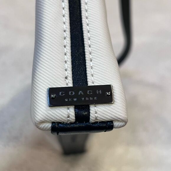 Y2K Vintage Coach Mercer Demi Handbag Mini Purse Nylon Leather 7407 Wristlet - Picture 5 of 11